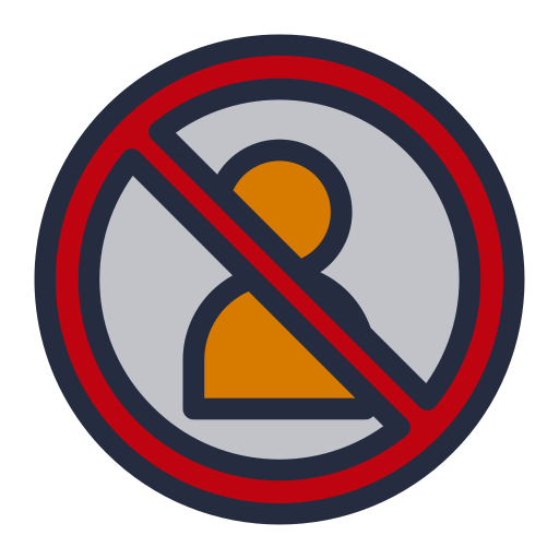 Do not entry Octopocto Lineal Color icon