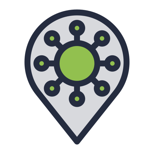 transmisión del virus icono gratis