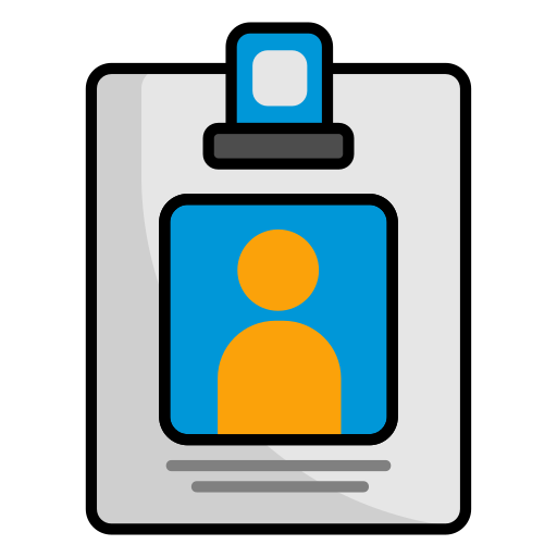 tarjeta de identificación icono gratis