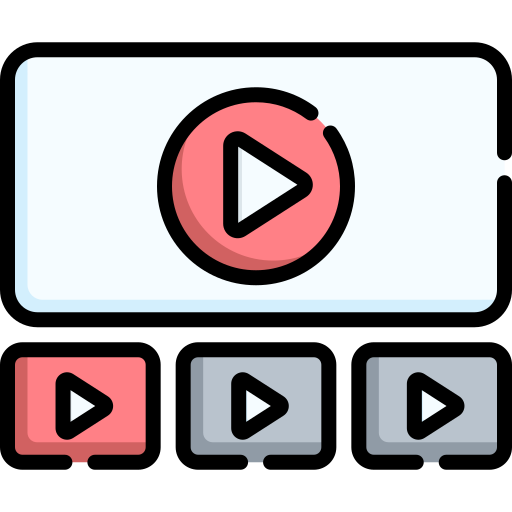 reproductor de video icono gratis