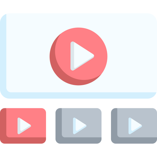 reproductor de video icono gratis