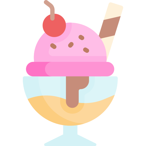 Ice cream cup Special Flat icon