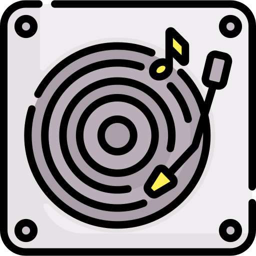 Turntable free icon Turntable free icon