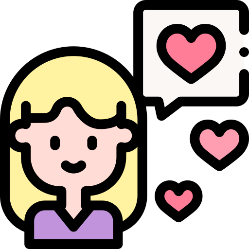 Girl Detailed Rounded Lineal color icon