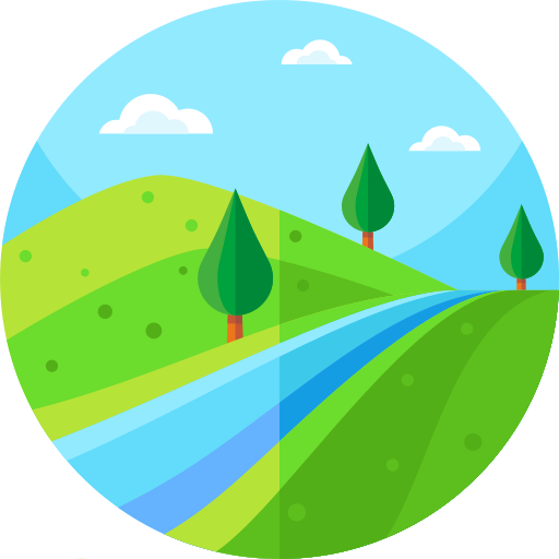 River Geometric Flat Circular Flat icon