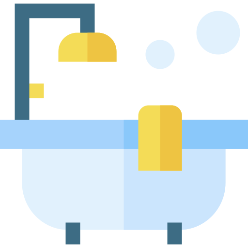 baignoire Icône gratuit baignoire Icône gratuit