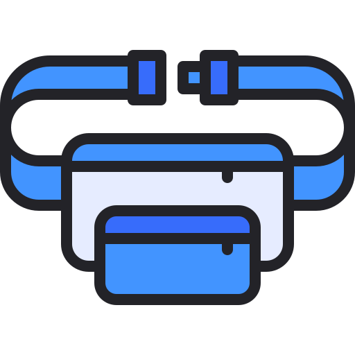 Belt pouch Generic Outline Color icon