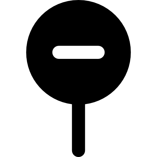 Pin Basic Black Solid icon