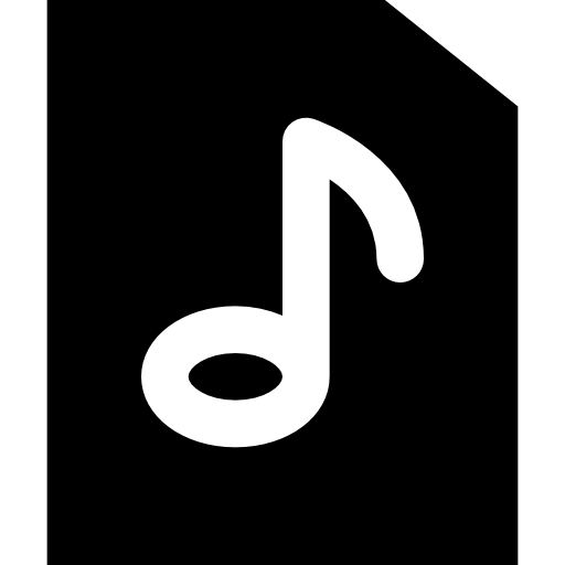 archivo de música icono gratis