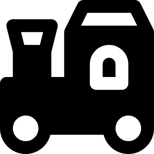 Train Basic Black Solid icon