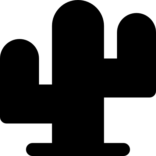 Cactus Basic Black Solid icon