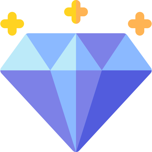 Diamond Basic Rounded Flat icon