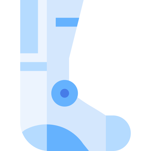 Bionic Leg Basic Straight Flat Icon