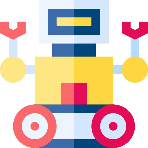 Robot Basic Straight Flat icon