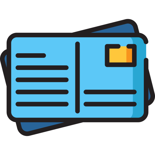 Postcard free icon
