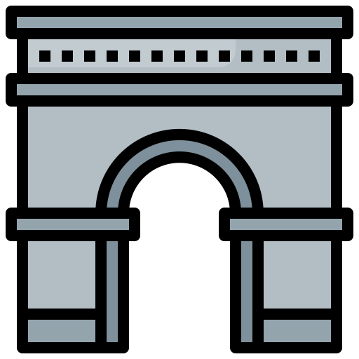 arco del triunfo icono gratis