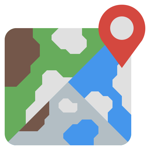 mapas y ubicación icono gratis