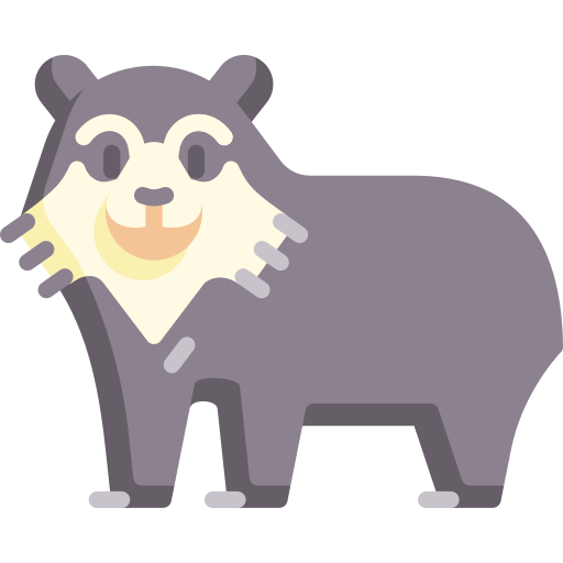 Spectacled bear free icon