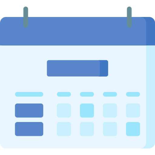 calendario mensual icono gratis