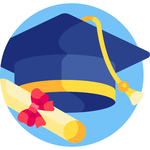 graduación icono gratis