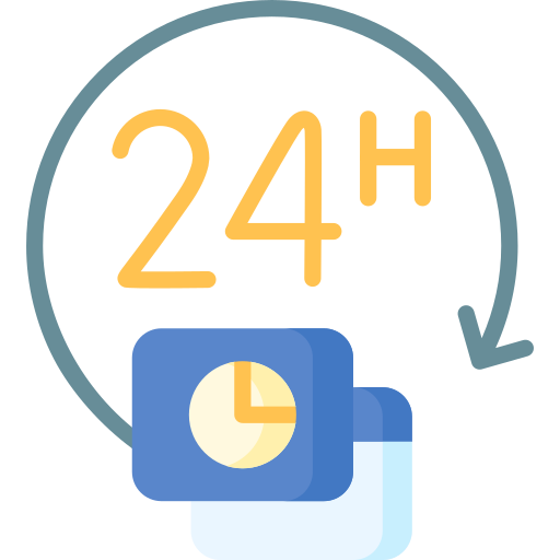 24 heures Icône gratuit 24 heures Icône gratuit