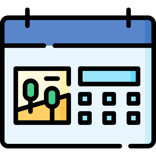 주간 일정 무료 아이콘