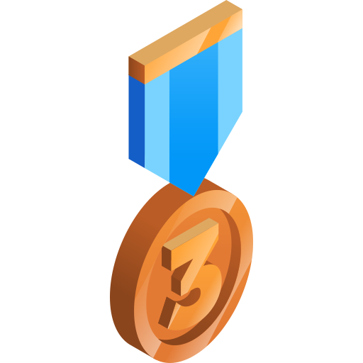 medalla de bronce icono gratis