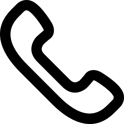 Phone call Basic Black Outline icon