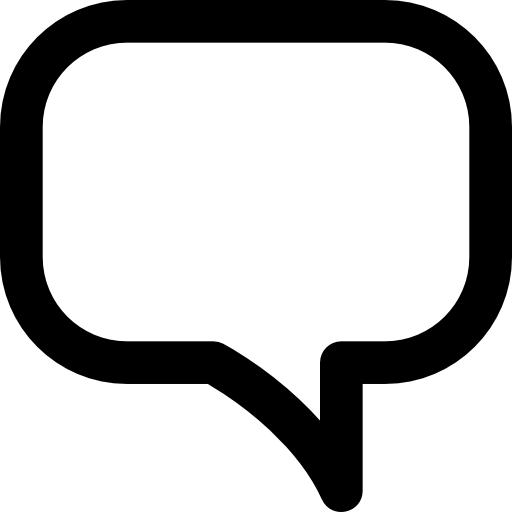 Chat Basic Black Outline icon