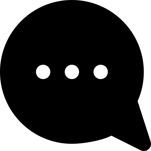 Chat Basic Black Solid icon