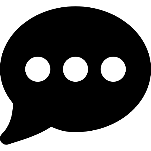 Chat Basic Black Solid icon