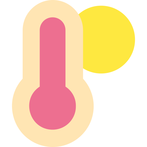 temperatura caliente icono gratis