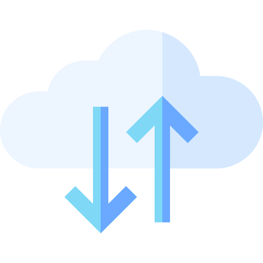 almacenamiento en la nube icono gratis