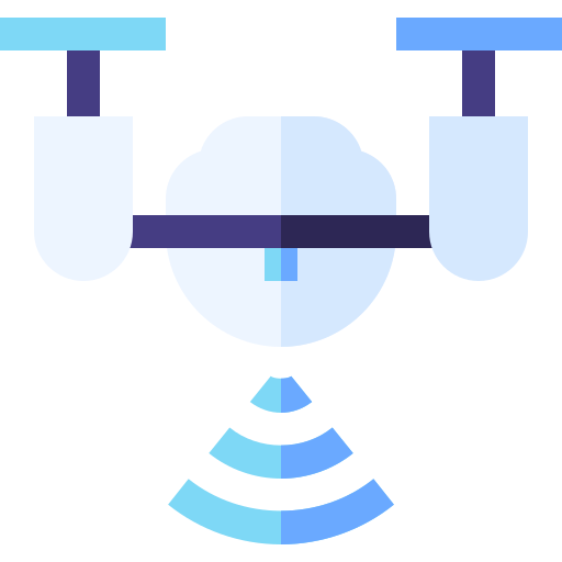 Drone Basic Straight Flat icon