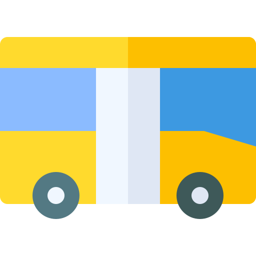 Bus Basic Rounded Flat icon