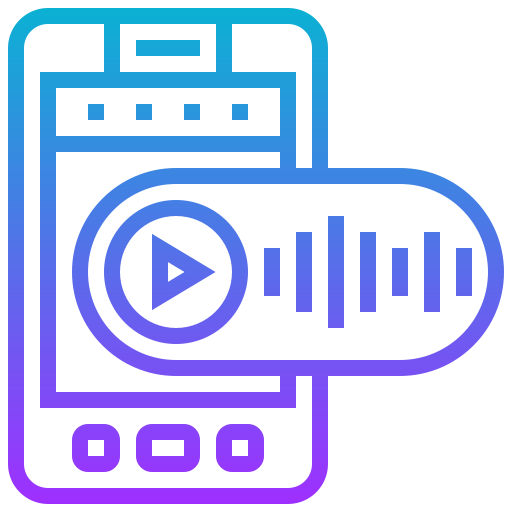 Voice message Meticulous Gradient icon