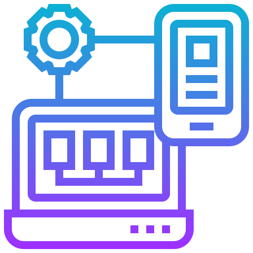 Responsive design Meticulous Gradient icon