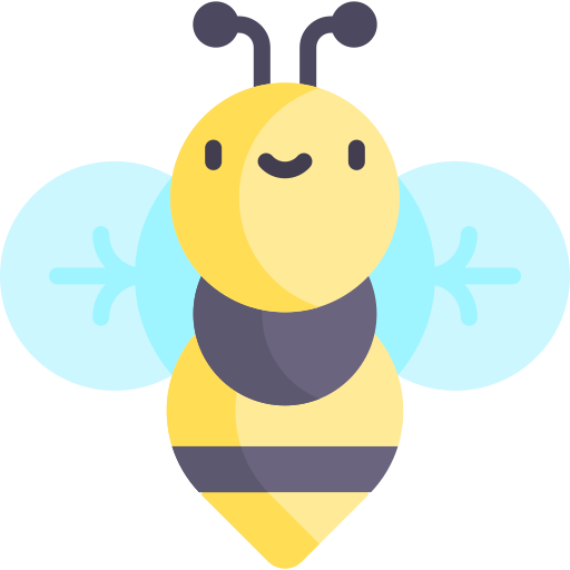 Bee Kawaii Flat icon