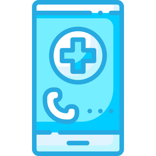 Emergency call Generic Blue icon