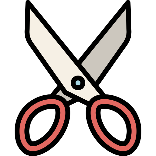 Scissors cut school supply icon Royalty Free Vector Image