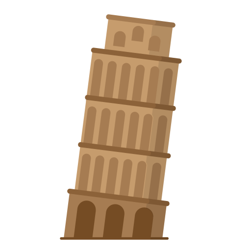 torre de pisa icono gratis