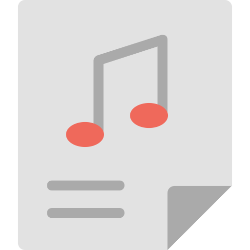 archivo de musica icono gratis