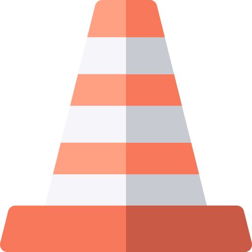 Traffic cone - free icon