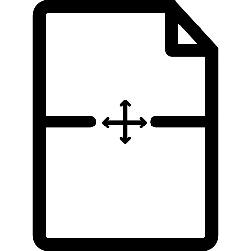 alineación del centro vertical del documento icono gratis