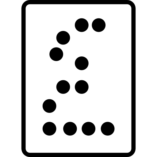 texto en braille icono gratis