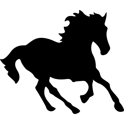 Cavalo de corrida preto PNG transparente - StickPNG