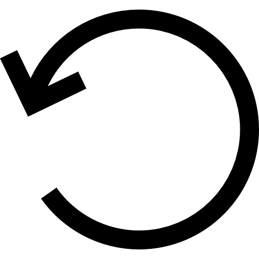 Rotate left circular arrow interface symbol - Free arrows icons