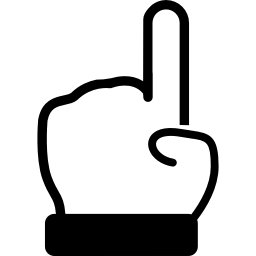 Hand Finger Pointing Up Free Icons