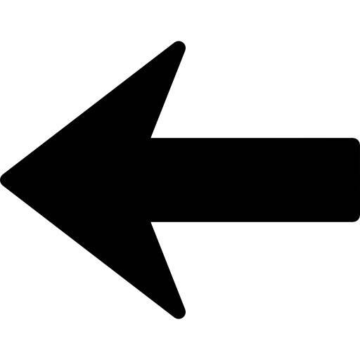 Arrow to the left silhouette - Free arrows icons