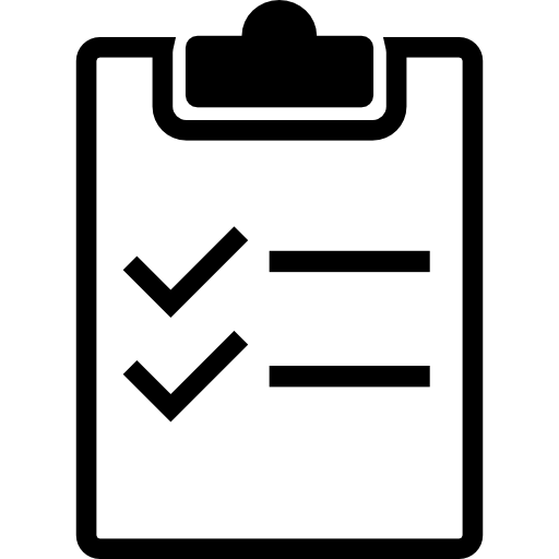 Clipboard Variant With Lists And Checks Free Interface Icons